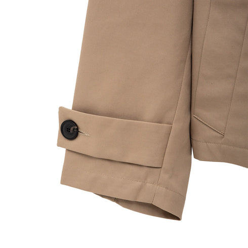 Lownn Cropped Mac Beige Gabardine Cotton SS24_CROPM-M251010-00448 Degli Uberti